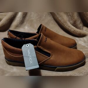 Nautica Boy's Tan Slip-On Sneakers